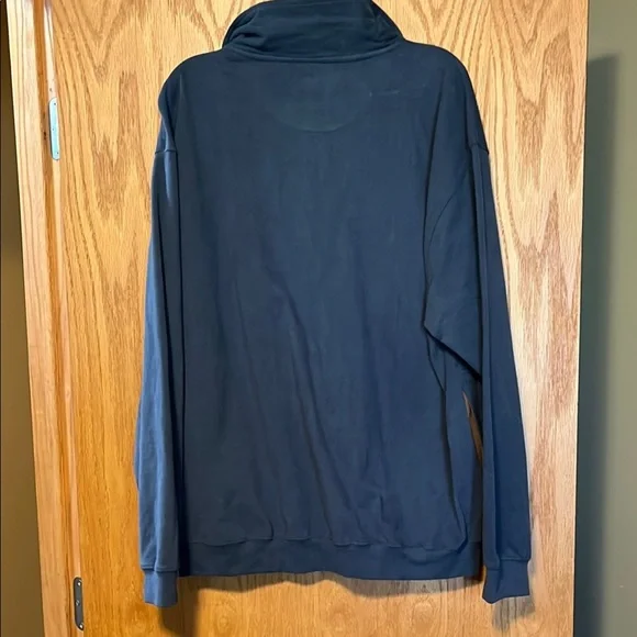 Blue Quarter-Zip Pullover with Embroidered Duck - Picture 7 of 7